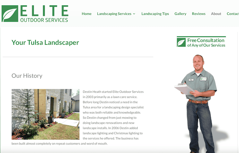 elite landscape web